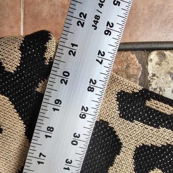 Angashion Vestidos Cotton Blend Leopard Print Open-front Cardigan, Size Large - Picture 7 of 8